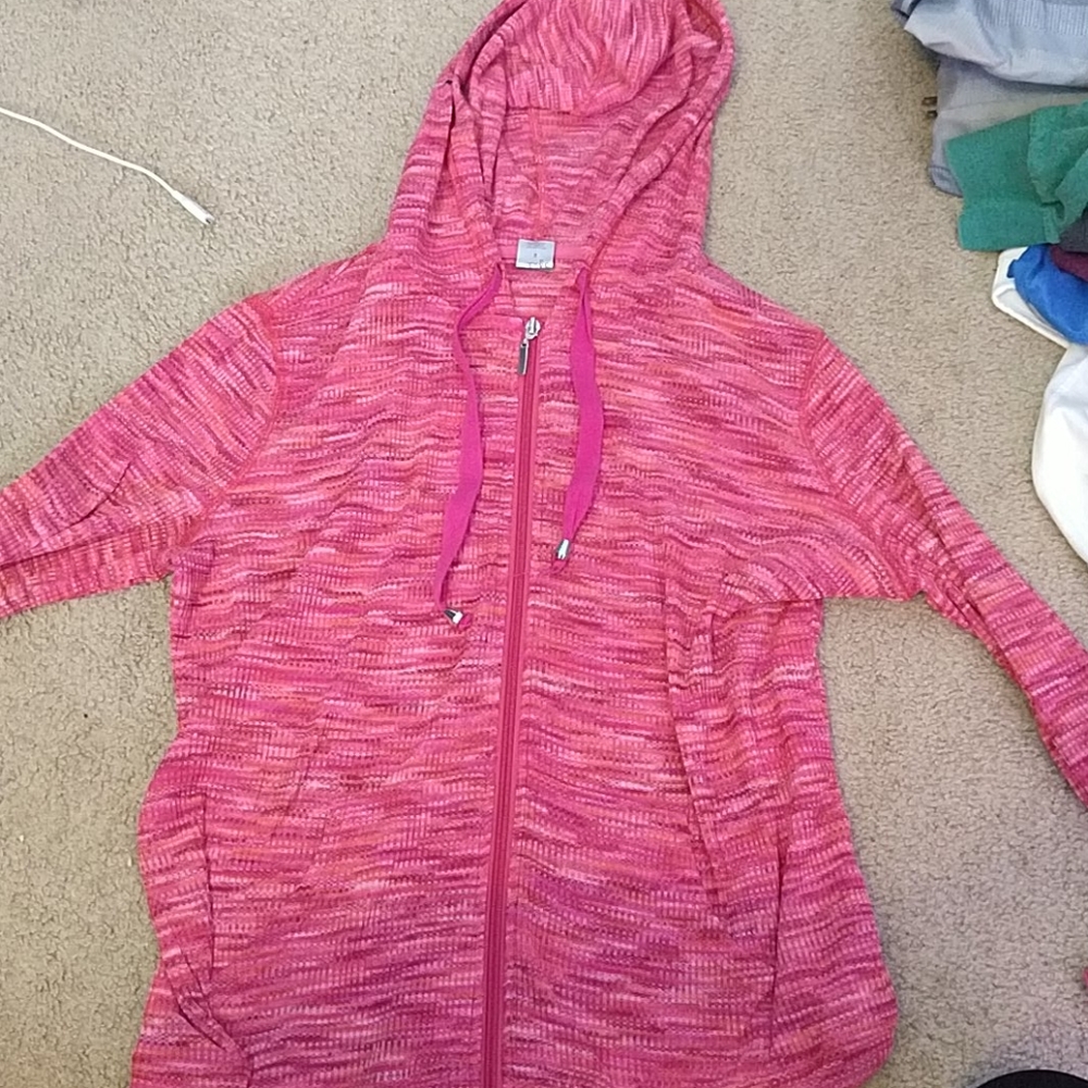 Pink zip up